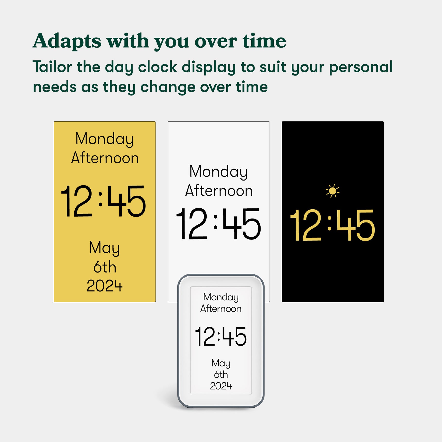Step-by-step: How do you change the time on a dementia clock
