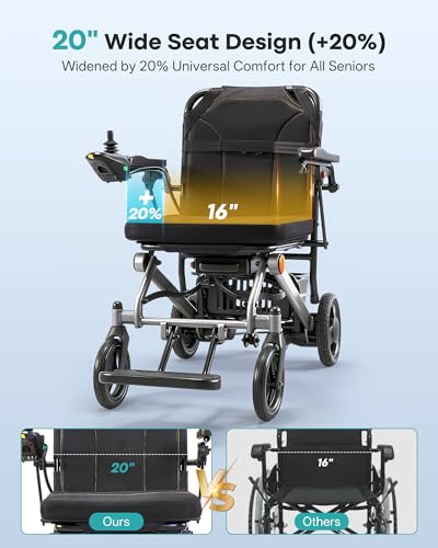 Best 400 Lb 24 Inch Folding Electric Wheelchair