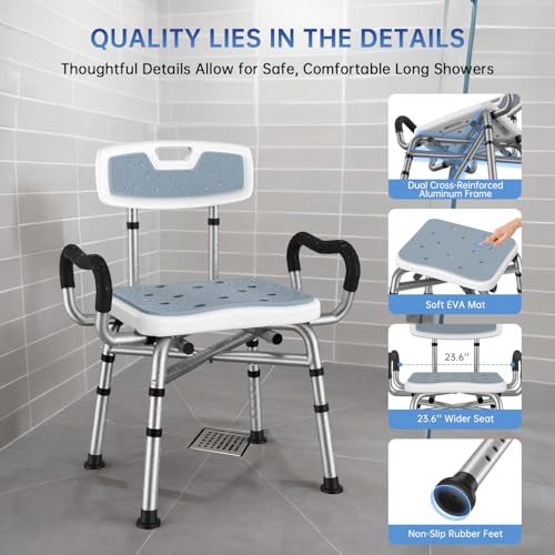 Best Bariatric Shower Chair 500 Lb Capacity