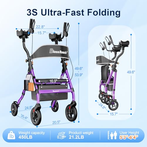 Best Upright Rollator Walker With Seat