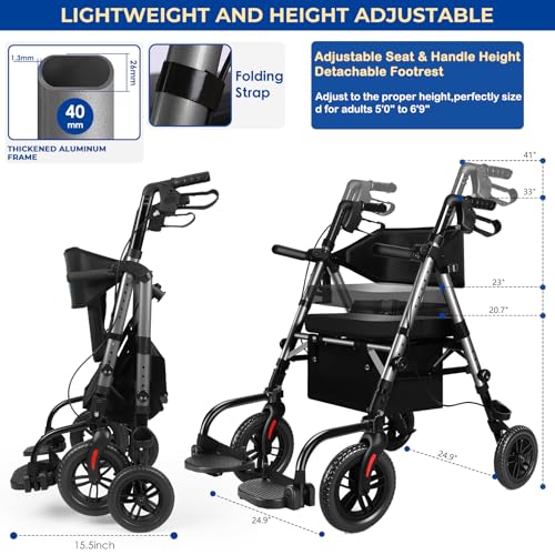 Best Rollator Transport Chair Combo